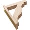 Ekena Millwork 5 1/2-in W x 22-in D x 26-in H Funston Block Rough Cedar Woodgrain TimberThane Outlooker, Primed Tan OUTUR055X22X26FST44RCPR - alternate 6
